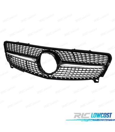 PARRILLA MERCEDES CLASE A W176 16-18 LOOK DIAMOND NEGRO CROMO
