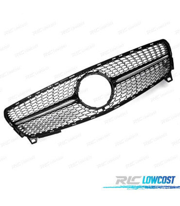 PARRILLA MERCEDES CLASE A W176 16-18 LOOK DIAMOND NEGRO CROMO