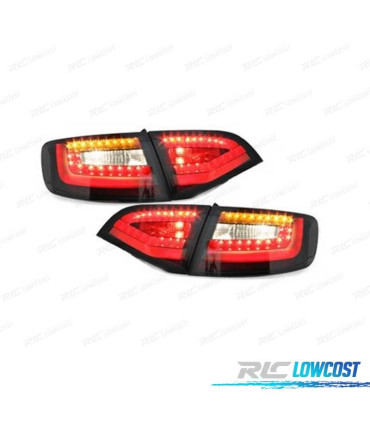 PILOTOS LED DINÁMICO PARA AUDI A4 B8 07-11 AVANT CARDNA NEGRO AHUMADO
