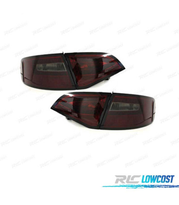 PILOTOS LED DINÁMICO AUDI A4 B8 AVANT 09-13 ROJO AHUMADO CARDNA TUBELIGHT