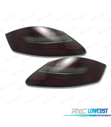 PILOTOS PARA PORSCHE BOXSTER 987 CAYMAN 987C LIGHT BAR DINAMIC ROJO AHUMADO