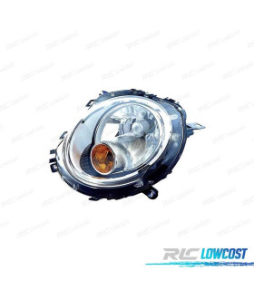 FARO IZQ MINI R56 06-10 FUNDO CROMO INTERMITENTE NARANJA
