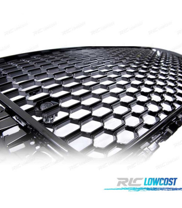 PARRILLA AUDI A3 8V 12-16 LOOK RS3 NEGRO BRILLO