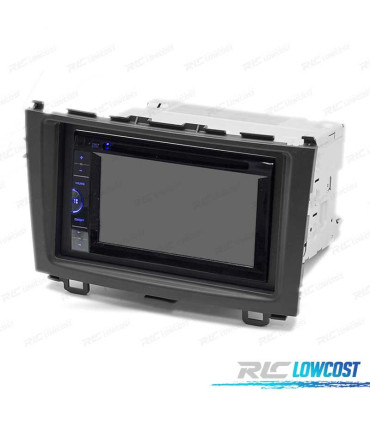 MARCO NEGRO RADIO 2-DIN PARA HONDA CR-V 07-11