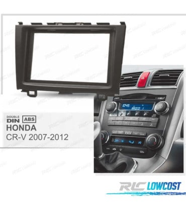MARCO NEGRO RADIO 2-DIN PARA HONDA CR-V 07-11