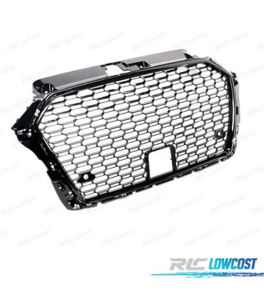PARRILLA AUDI A3 8V 17-19 LOOK RS3 NEGRO ACC
