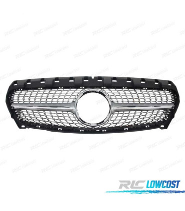PARRILLA MERCEDES CLASE CLA W117 16-18 LOOK DIAMOND NEGRO CROMO