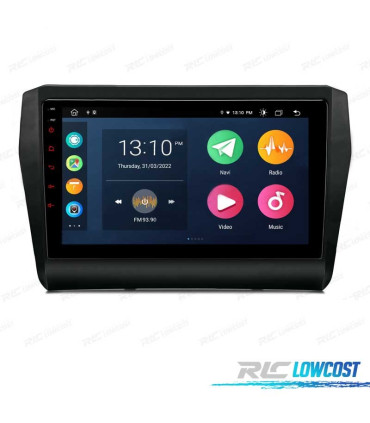 RADIO GPS ANDROID 12 9" PARA SUZUKI SWIFT 17-22
