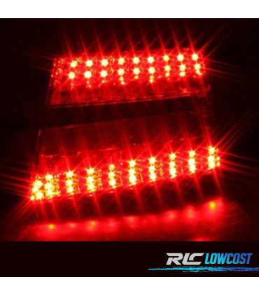 PILOTOS AUDI A6 4F 04-08 LED ROJO CROMO