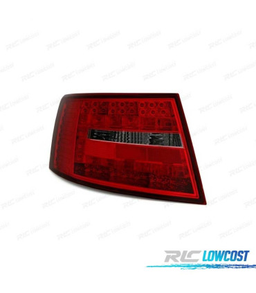 PILOTOS AUDI A6 4F 04-08 LED ROJO NEGRO