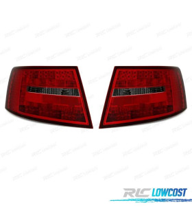 PILOTOS AUDI A6 4F 04-08 LED ROJO NEGRO