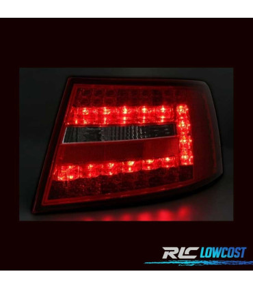 PILOTOS AUDI A6 4F 04-08 LED ROJO NEGRO