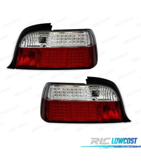 PILOTOS PARA BMW SERIE 3 E36 92-99 LED ROJO CROMO