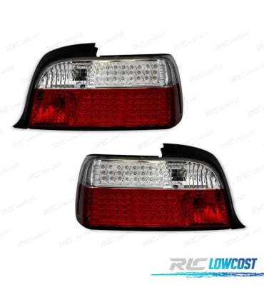 PILOTOS PARA BMW SERIE 3 E36 92-99 LED ROJO CROMO