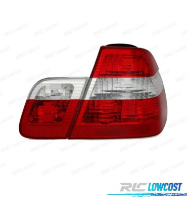PILOTOS BMW E46 01-05 ROJO CROMO