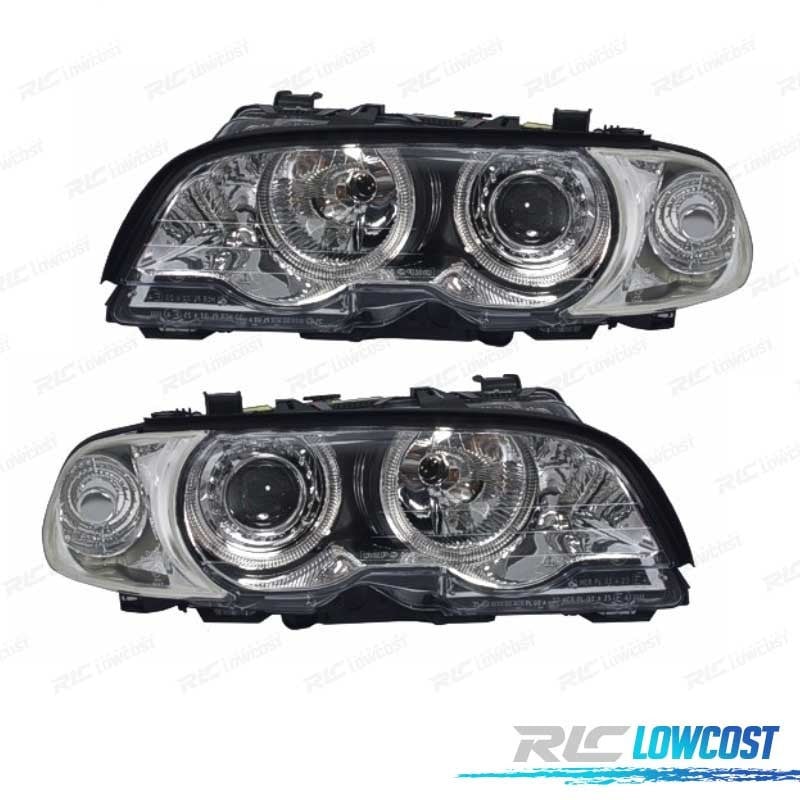 FAROS DELANTEROS OJOS DE ANGEL BMW E46 '99-02 2P. BLACK