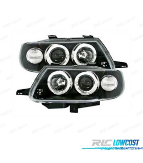 FAROS CITROEN SAXO 96-99 OJOS ANGEL FONDO NEGRO