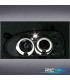 FAROS PARA VOLKSWAGEN VW GOLF MK3 91-97 OJOS ANGEL FONDO CROMO H1 H1