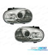 FAROS PARA VOLKSWAGEN VW GOLF MK4 97-03 LUZ DIURNA LED FONDO CROMO