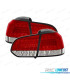 PILOTOS PARA VOLKSWAGEN VW GOLF 6 08- LED ROJO CROMO