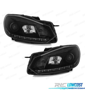 FAROS VOLKSWAGEN VW GOLF 6 08-12 DRL FONDO NEGRO