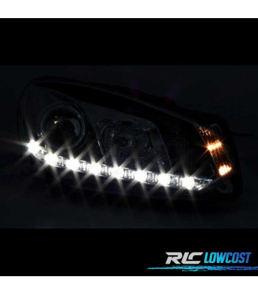 FAROS VOLKSWAGEN VW GOLF 6 08-12 DRL FONDO NEGRO