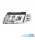 FAROS PARA VOLKSWAGEN VW PASSAT 3B 96-00 LUPA FONDO CROMO