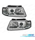 FAROS PARA VOLKSWAGEN VW PASSAT 3B 96-00 LUZ DIURNA FONDO CROMO