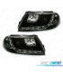 FAROS PARA VOLKSWAGEN VW PASSAT 3BG 00-05 LUZ DIURNA FONDO NEGRO