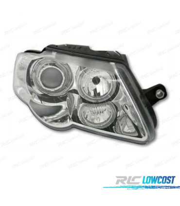 FAROS PARA VOLKSWAGEN VW PASSAT 3C 05-10 OJOS ANGEL FONDO CROMO