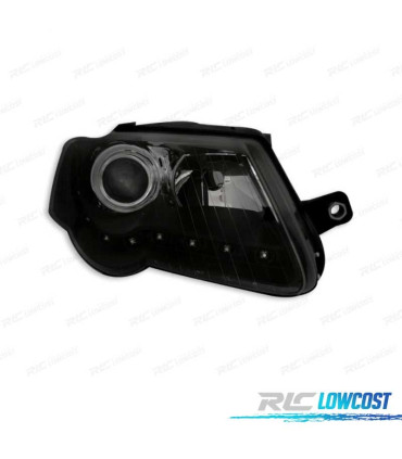 FAROS PARA VOLKSWAGEN VW PASSAT 3C 05-10 LUZ DIURNA FONDO NEGRO