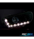 FAROS PARA VOLKSWAGEN VW SCIROCCO 08-14 LUZ DIURNA FONDO NEGRO