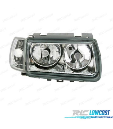 FAROS PARA VOLKSWAGEN VW POLO 6N 94-99 FONDO CROMO