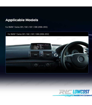 RADIO GPS ANDROID 13 BMW E81 E82 E87 E88 06-12 CIC