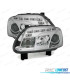 FAROS PARA VOLKSWAGEN VW TOURAN 03-06 LUZ DIURNA FONDO CROMO