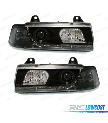 FAROS PARA BMW SERIE 3 E36 92-98 COUPE CABRIO LUZ DIURNA FONDO NEGRO