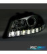 FAROS SEAT IBIZA CORDOBA 6L 02-08 LUZ DIURNA LED FONDO CROMO