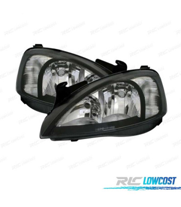 FAROS PARA OPEL CORSA C 00-06 FONDO NEGRO