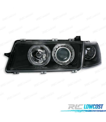 FAROS PARA OPEL VECTRA A 88-95 OJOS ANGEL FONDO NEGRO
