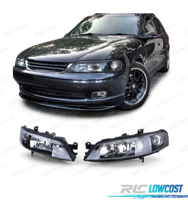 FAROS PARA OPEL VECTRA B 99-02 FONDO NEGRO