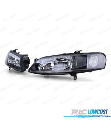 FAROS PARA OPEL VECTRA B 99-02 FONDO NEGRO