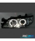 FAROS PARA OPEL VECTRA B 96-98 OJOS ANGEL FONDO CROMO