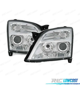 FAROS OPEL VECTRA C 02-05 SIGNUM 03-05 OJOS ANGEL FONDO CROMO