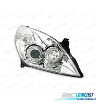 FAROS PARA OPEL VECTRA C 05-08, SIGNUM 05-08 OJOS ANGEL FONDO CROMO