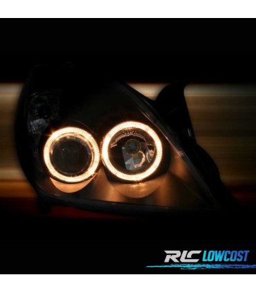 FAROS OPEL VECTRA C 05-08 SIGNUM 05-08 OJOS ANGEL FONDO NEGRO