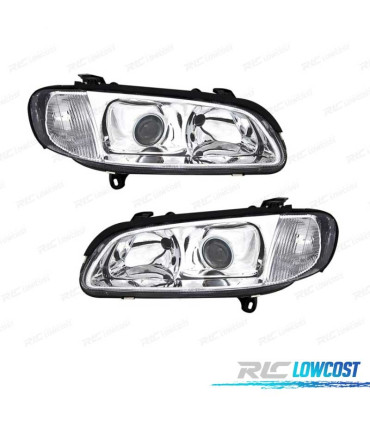 FAROS PARA OPEL OMEGA 94-99 LUPA FONDO CROMO