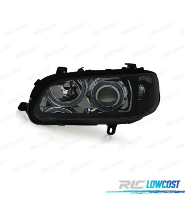 FAROS PARA OPEL OMEGA 94-99 OJOS ANGEL FONDO NEGRO