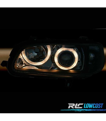 FAROS PARA OPEL OMEGA 94-99 OJOS ANGEL FONDO NEGRO