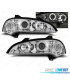 FAROS PARA OPEL TIGRA 95-03 OJOS ANGEL FONDO CROMO