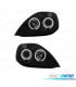FAROS PARA FORD FIESTA 02-08 OJOS ANGEL FONDO NEGRO